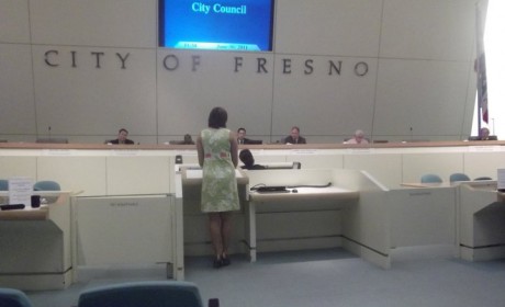 President of the student body, Selena Farnesi spoke in front of City Council.