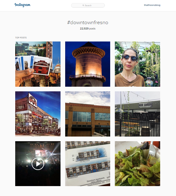 Instagram - Downtown Fresno Hashtag Feed